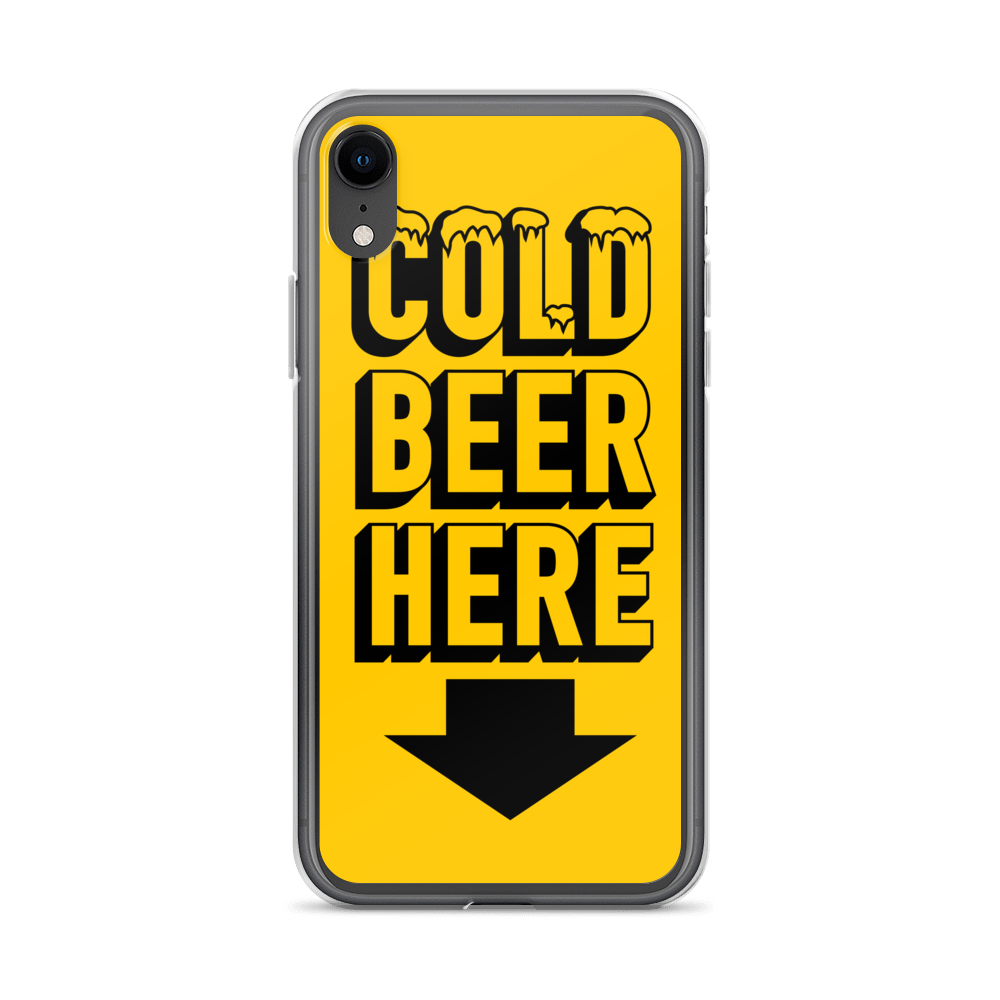 COLD BEER HERE iPhone Case