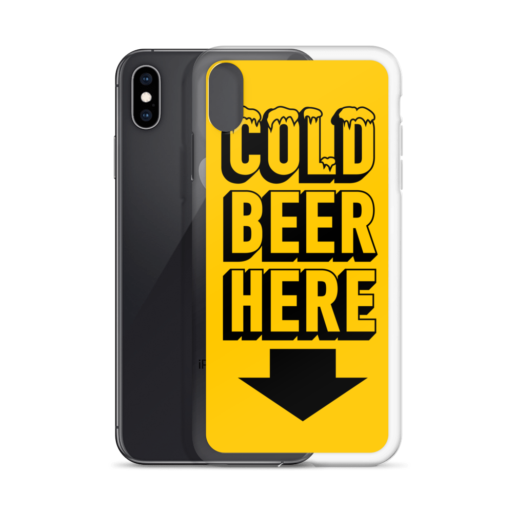 COLD BEER HERE iPhone Case