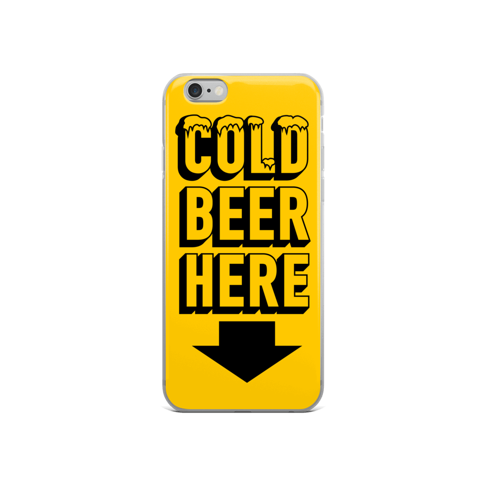 COLD BEER HERE iPhone Case