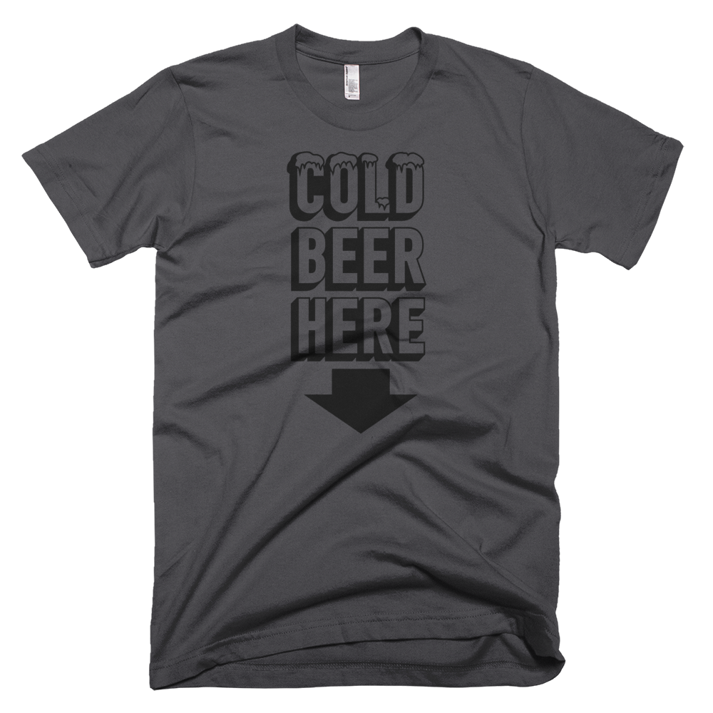 COLD BEER HERE Special Blackout Edition T-Shirt