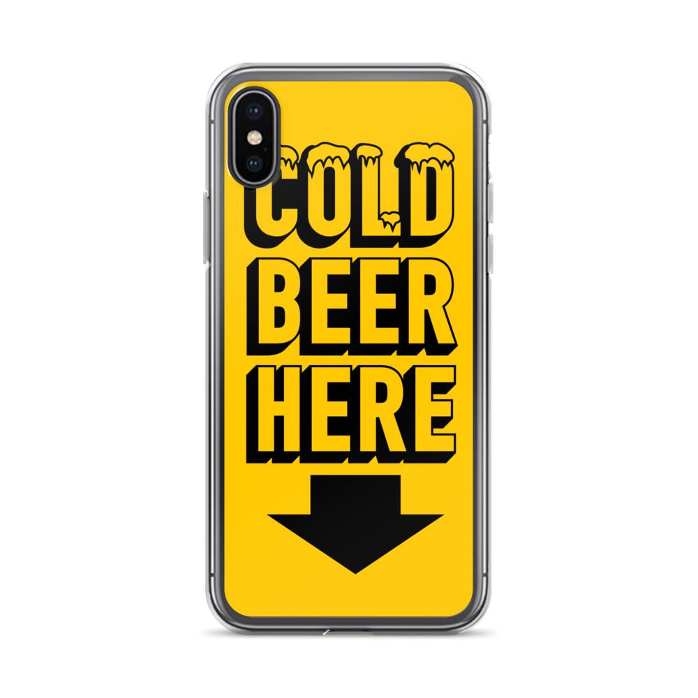 COLD BEER HERE iPhone Case