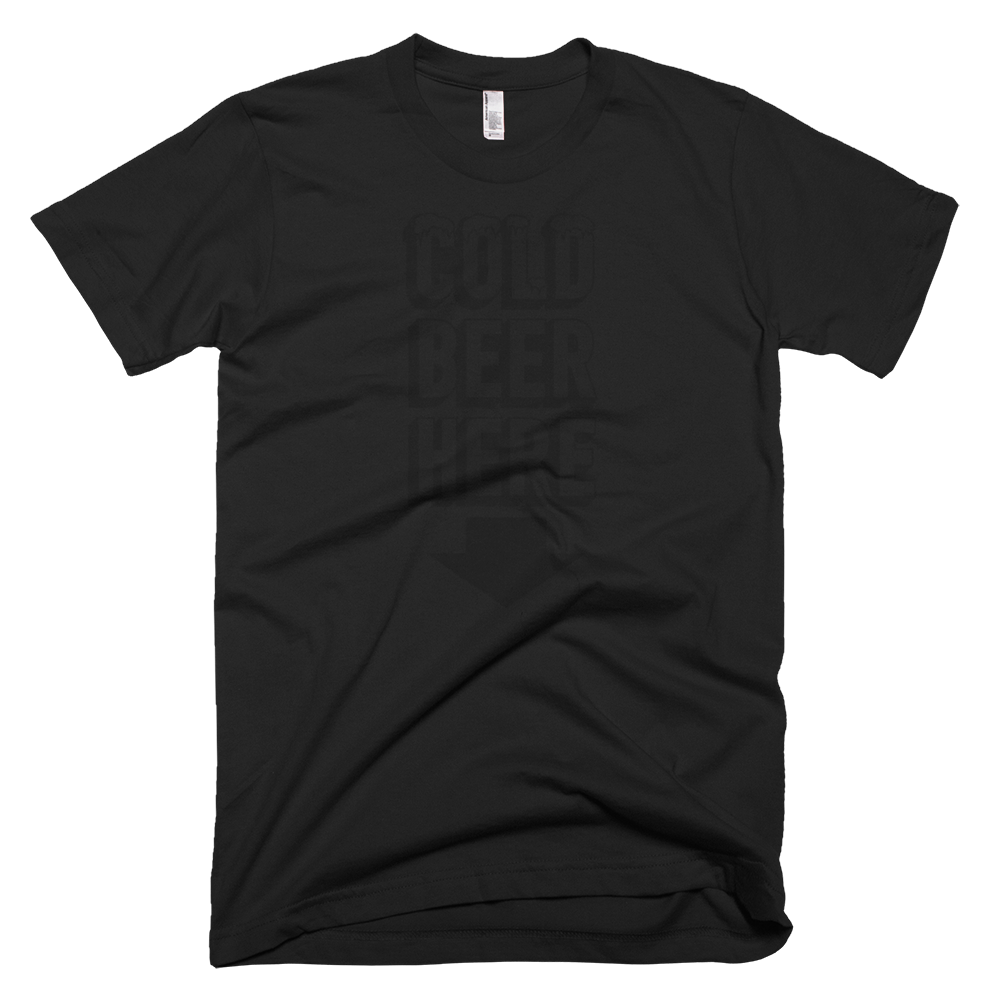 COLD BEER HERE Special Blackout Edition T-Shirt
