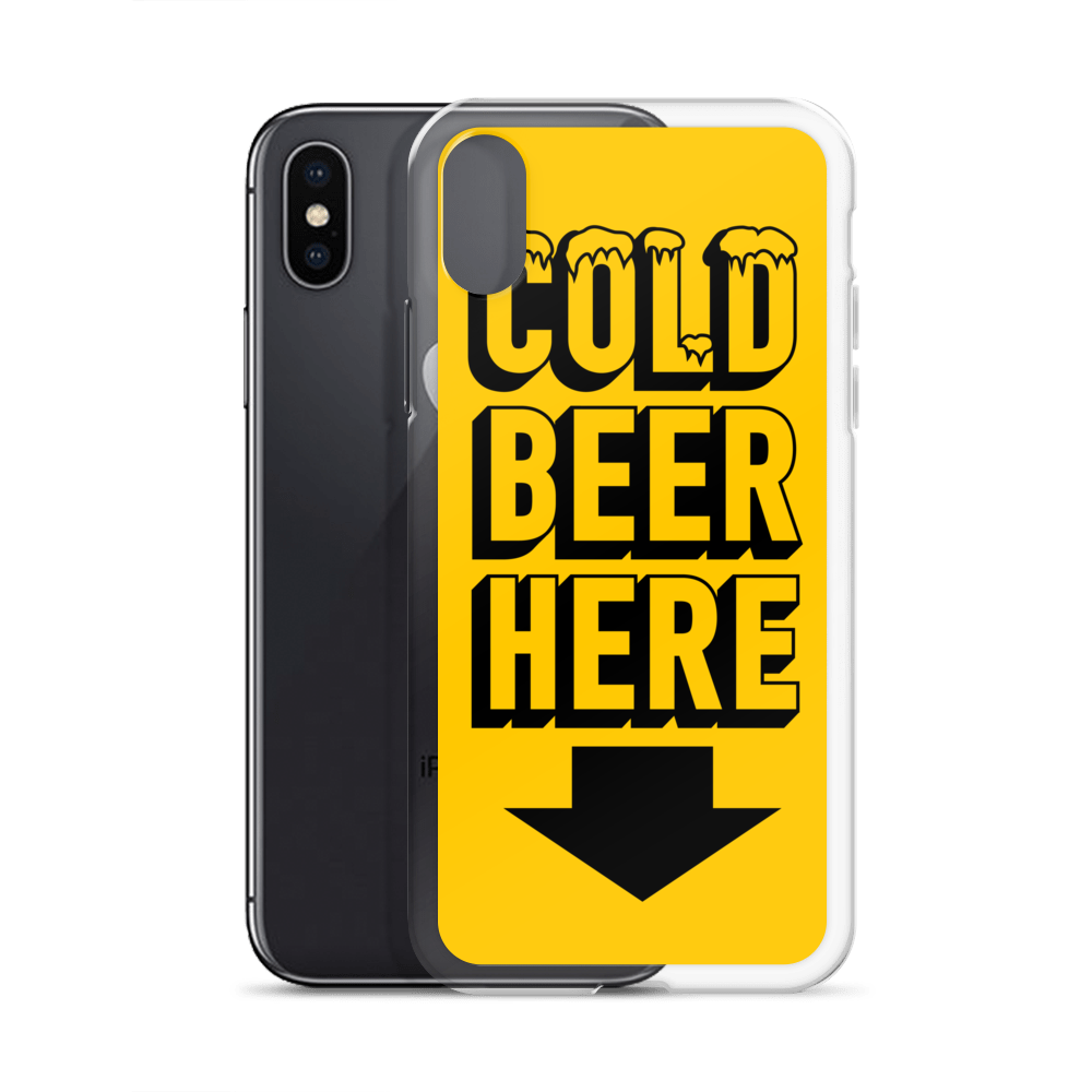 COLD BEER HERE iPhone Case
