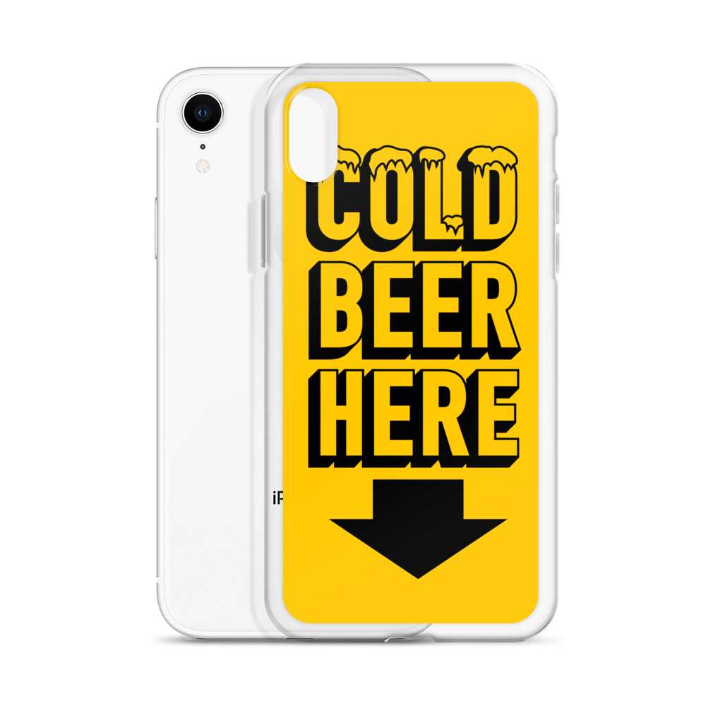 COLD BEER HERE iPhone Case