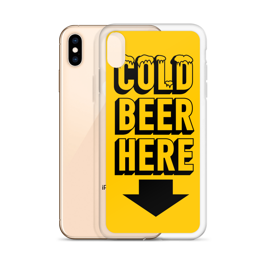 COLD BEER HERE iPhone Case
