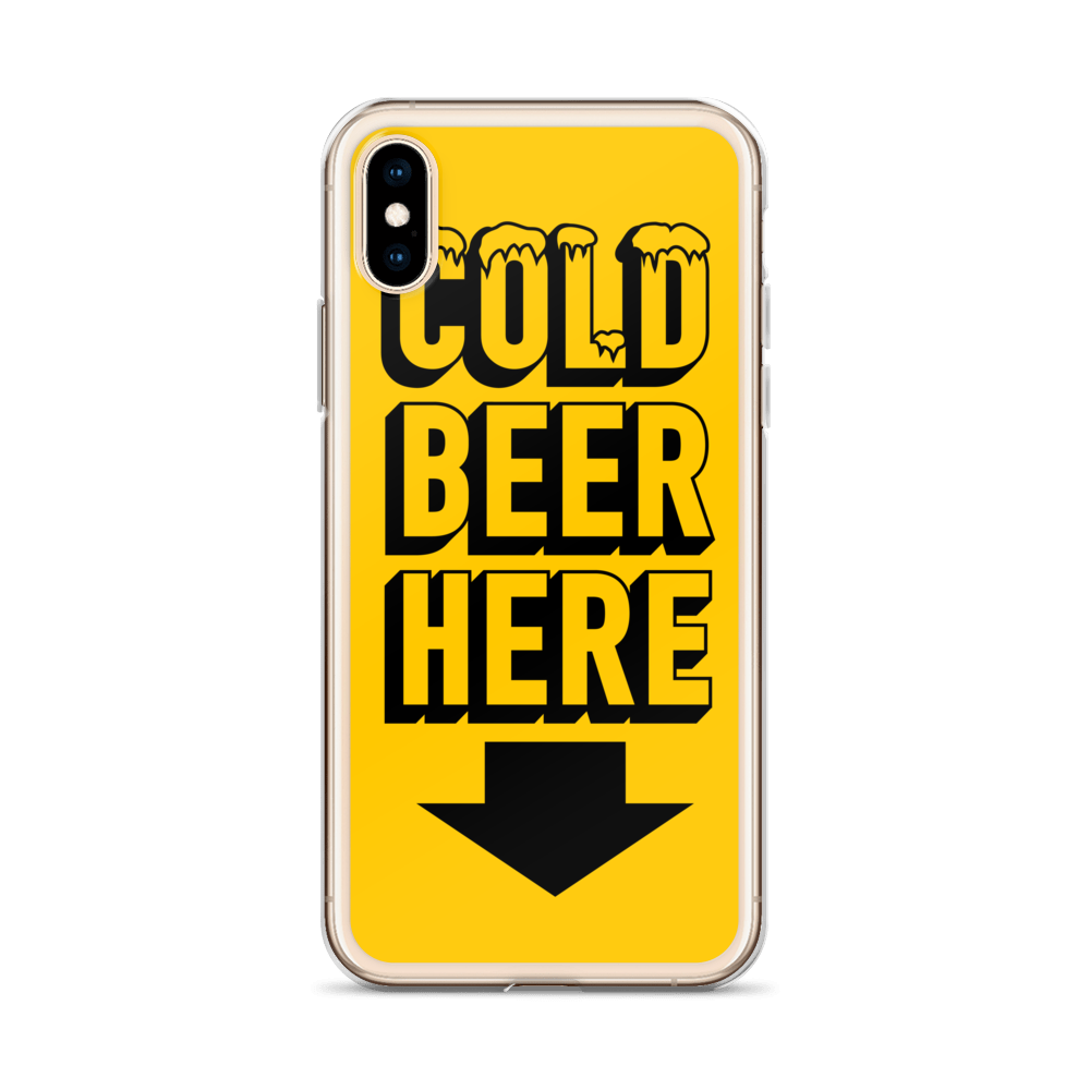 COLD BEER HERE iPhone Case
