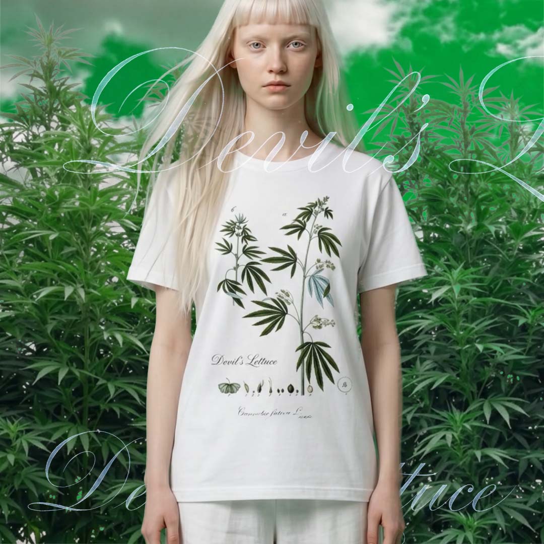 Devil's Lettuce (Botanical illustration) | Premium Heather Graphic Tee
