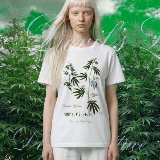 Devil's Lettuce (Botanical illustration) | Premium Heather Graphic Tee