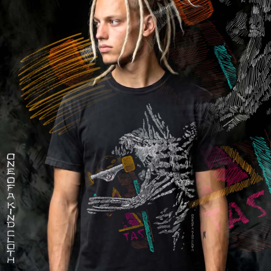 SKATE'R DIE (Tenebrist Sketch) | Deluxe Graphic Tee
