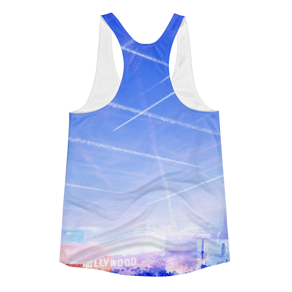 Chemtrails Conspiracy Racerback Tank-Top