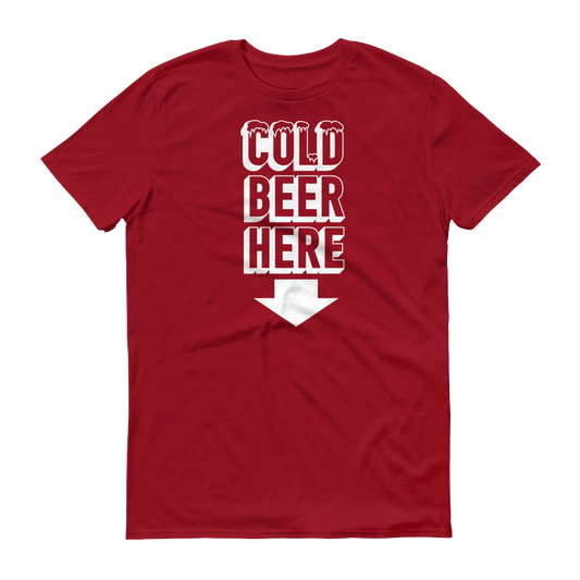 COLD BEER HERE T-Shirt in Arizona Baseball Colors