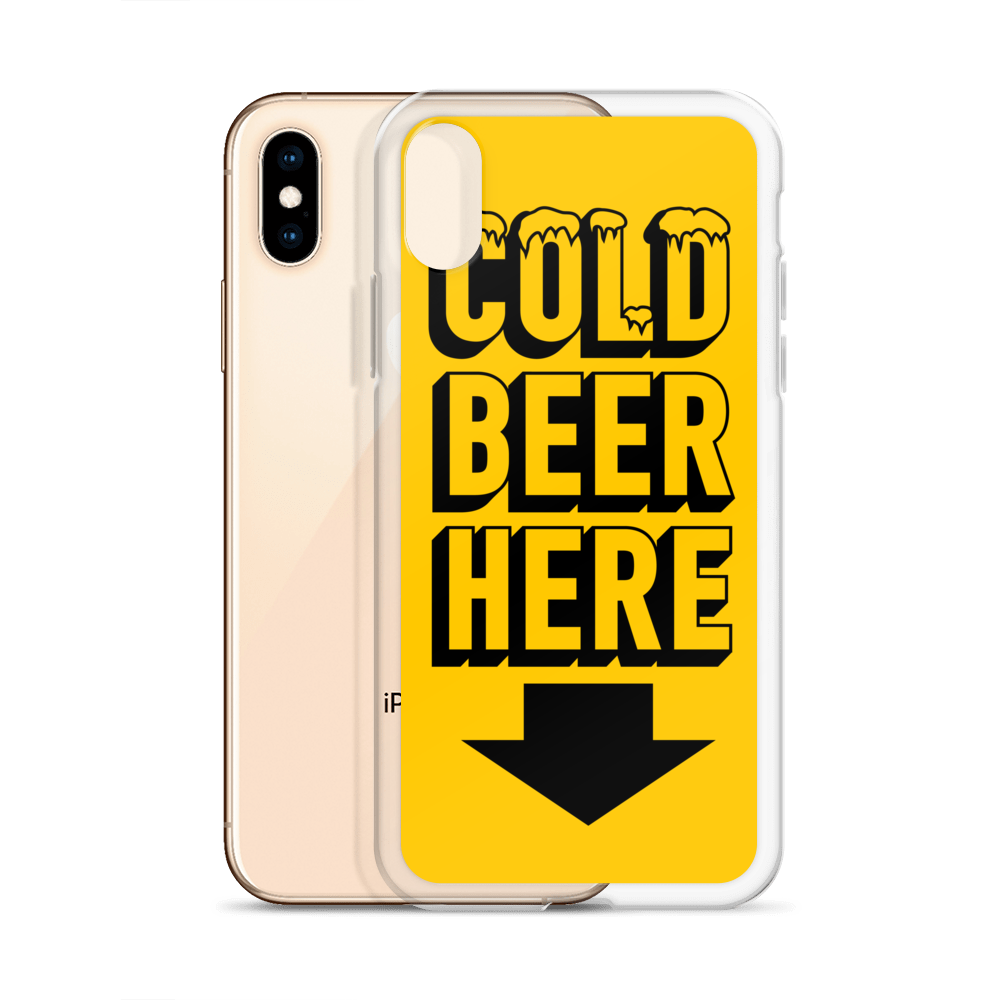 COLD BEER HERE iPhone Case