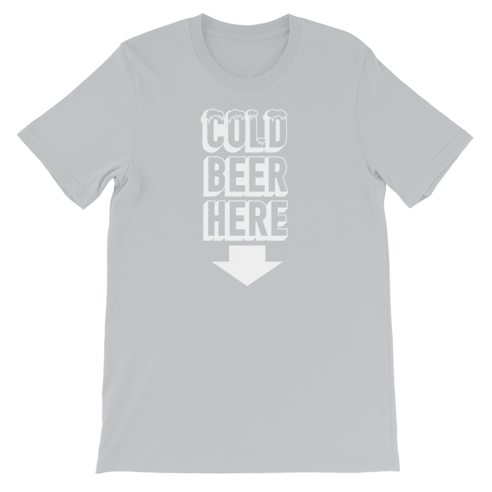 COLD BEER HERE T-Shirt in Chicago Baseball Colors