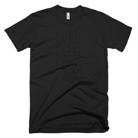 COLD BEER HERE Special Blackout Edition T-Shirt