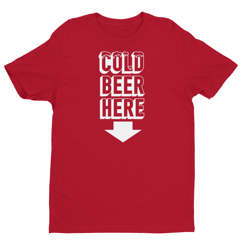 COLD BEER HERE T-Shirt in Chicago Baseball Colors