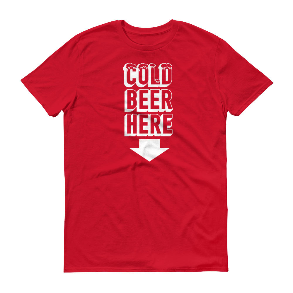 COLD BEER HERE Classic Lightweight T-Shirt