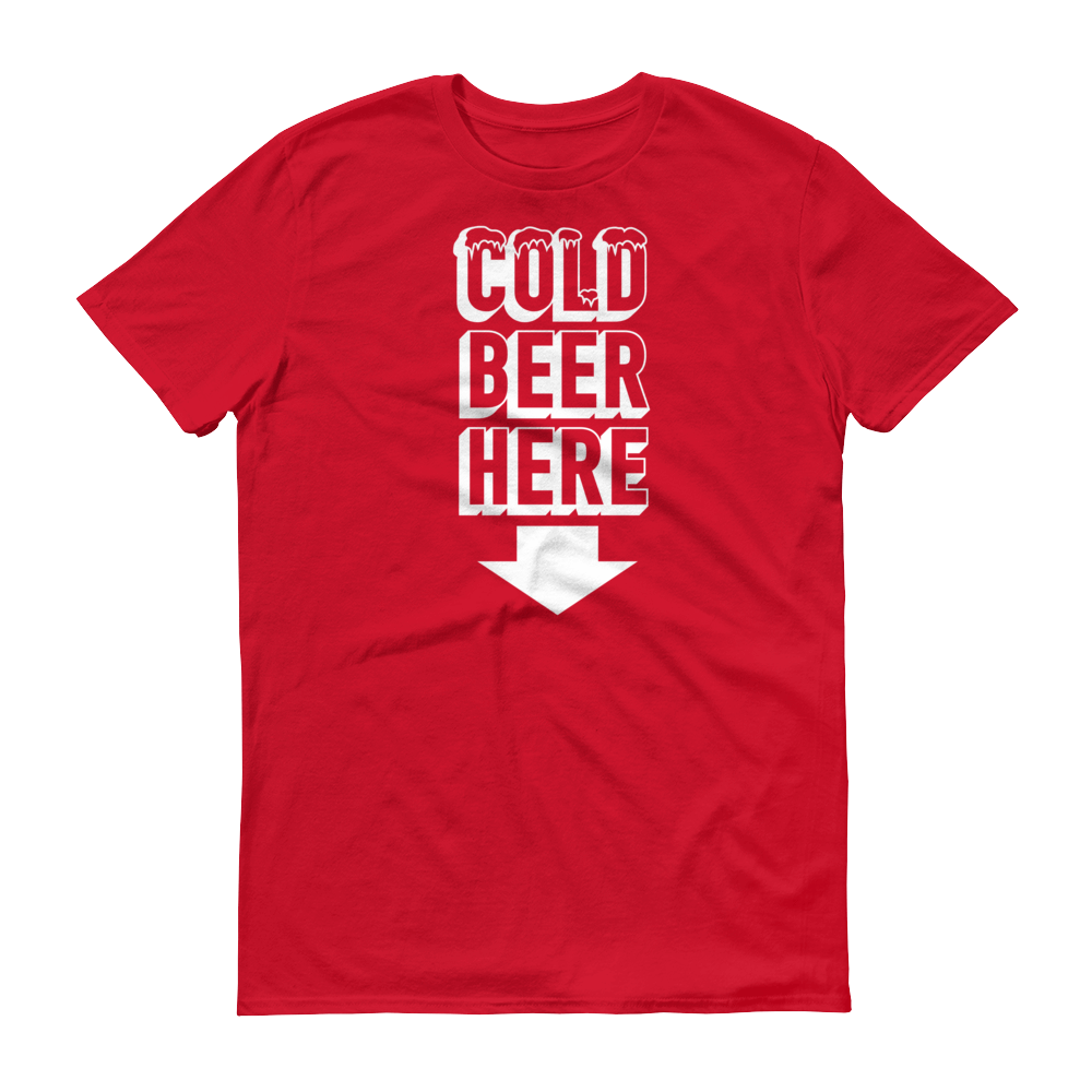COLD BEER HERE T-Shirt in Arizona Baseball Colors